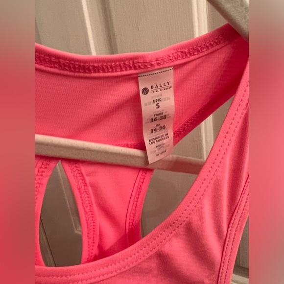 Size small bright pink tank top keyhole racerback activewear athletic - Picture 5 of 5